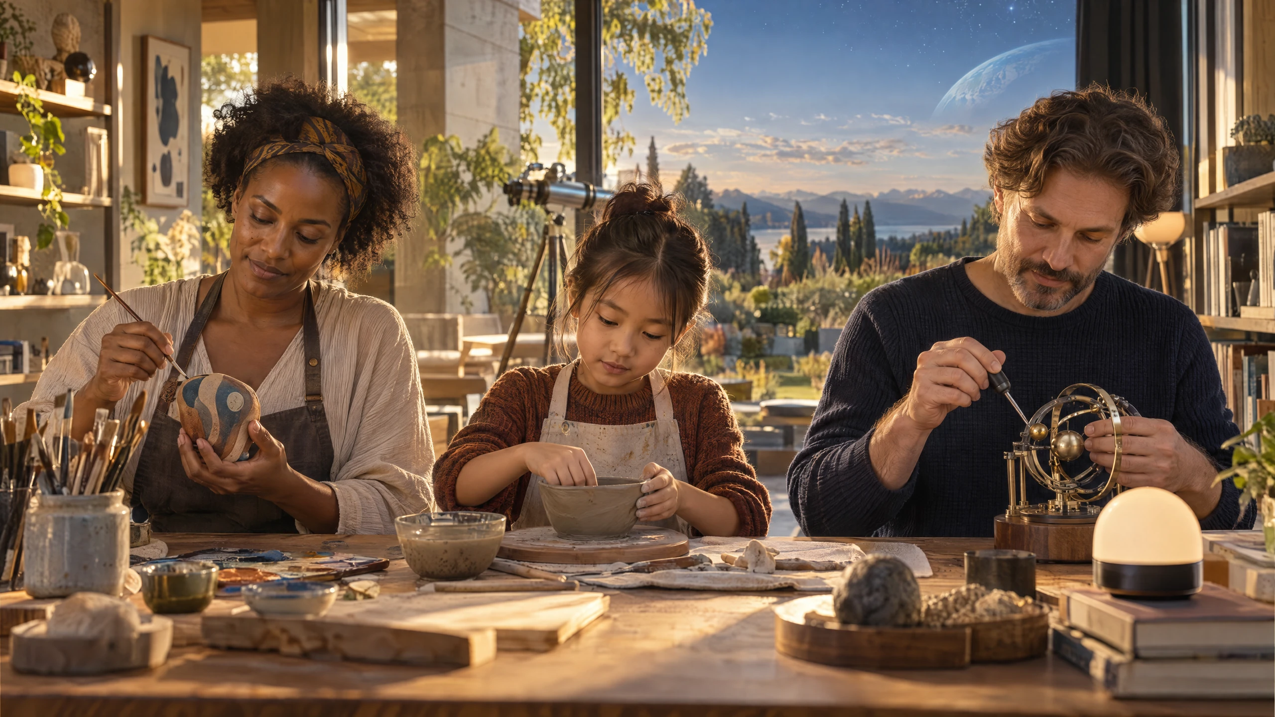 A future where curiosity inspires learning and creativity, and work can be a freely chosen passion.